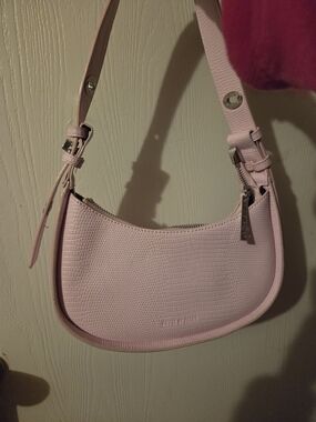 Light Pink Textured Shoulder Bag - Women's Fashion Bag